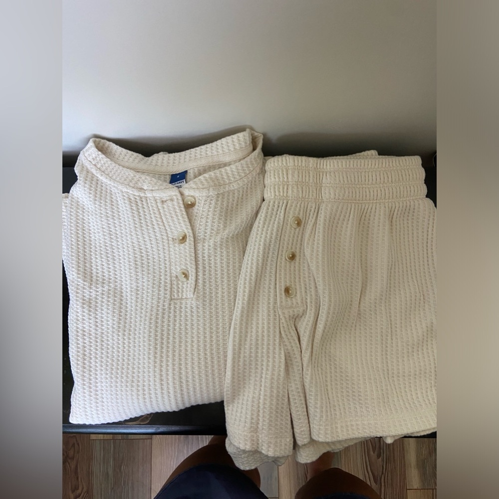 Old navy white long sleeve set